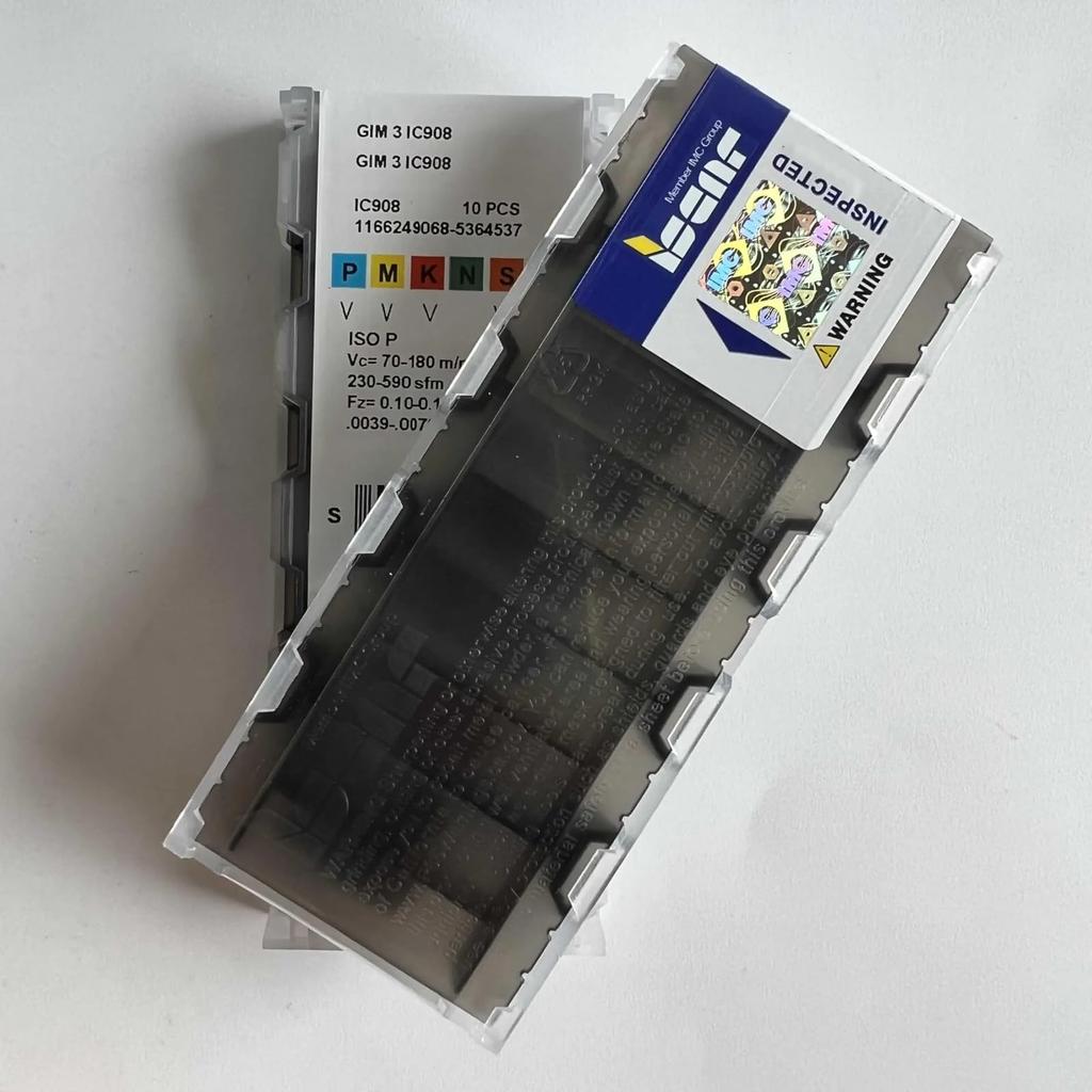 ISCAR / GIM3 IC908 /Industrial indexable Carbide Inserts 10 PCS