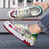 2024 Últimas Zapatillas Deportivas Casuales para Hombre con Bloques de Color Graffiti, Zapatos de Cuero de Moda y Versátiles para Hombre, Talla 39-44