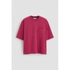 H M wasHed T sHirT cHerry Color