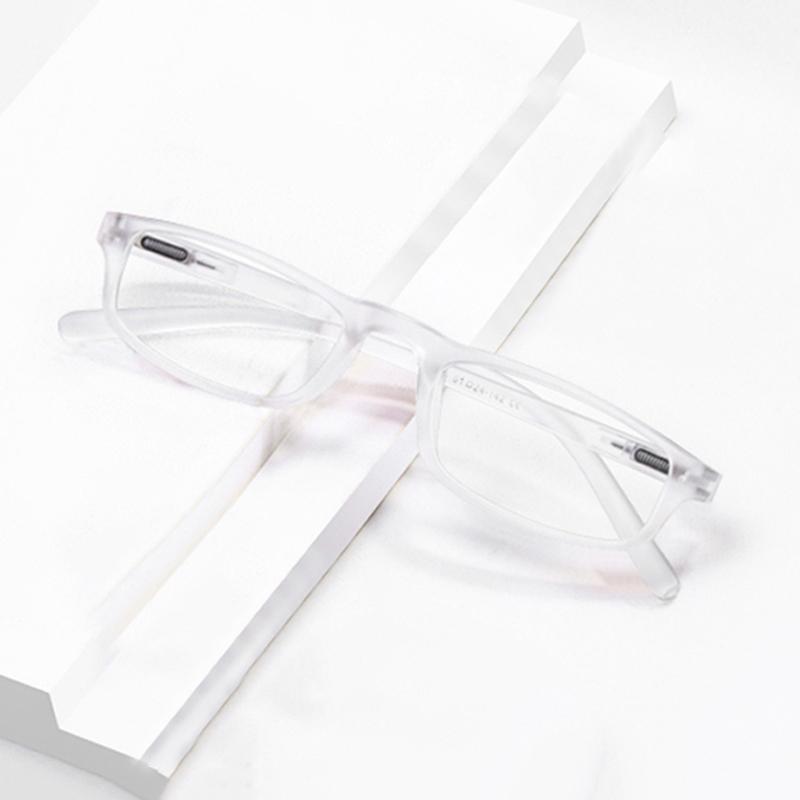 

1 шт./2 шт. Мини портативные квадратные очки для чтения с дужкой Унисекс компьютерные очки для пресбиопии Женские Мужские Диоптрии Анти-синий свет 3