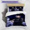 3pcs Addams Family Wednesday3 Design Cover Set - HD Printed Bedding with 1 Cover and 2 Pillowcases - Perfect for Home and Dorm Decor