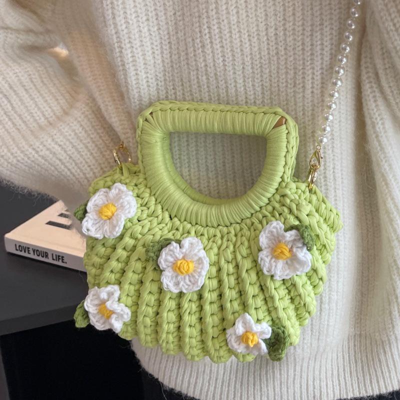 

Gardenia Hand-Woven Shell Bag DIY Kit - Perfect Handmade Gift Handbag/Crossbody for Girlfriend