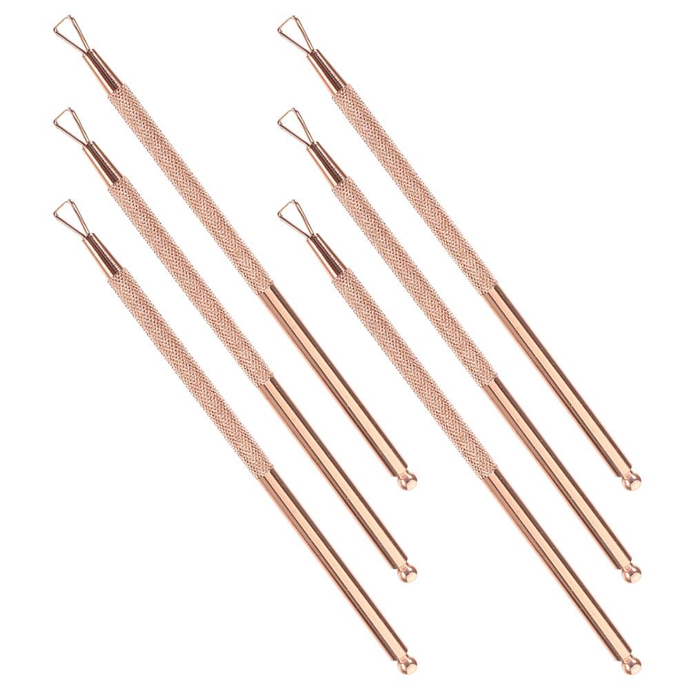6Pcs Stainless Steel Nail Tools Gel Polish Remover Cuticle Pusher Nail Cleaner Manicure Toenail Polishing Tool