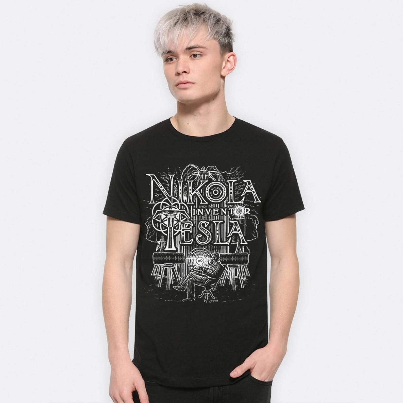 Nikola Tesla Inventor T-Shirt, Men s and Women s Sizes XL