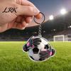Soccer Glove Keyring Keychain Pendant, Football Goalkeeper Gloves Ball Design Key Chain, Lover Accessory Holder Realistic Sports for Fans Backpack