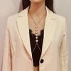 European And American Sexy Metal Imitation Pearl Chain Body Chain
