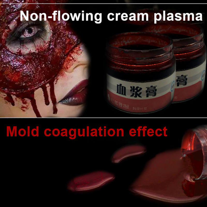 Halloween Makeup Kit Fake Blood White Cream Vampire Decoration Fancy Dress Party