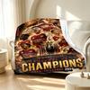 Football team.C Pattern Blanket for Home Decoration, Bed, Sofa, Car Travel, Camping, Suitable for All Seasons, Birthday Christmas Gift