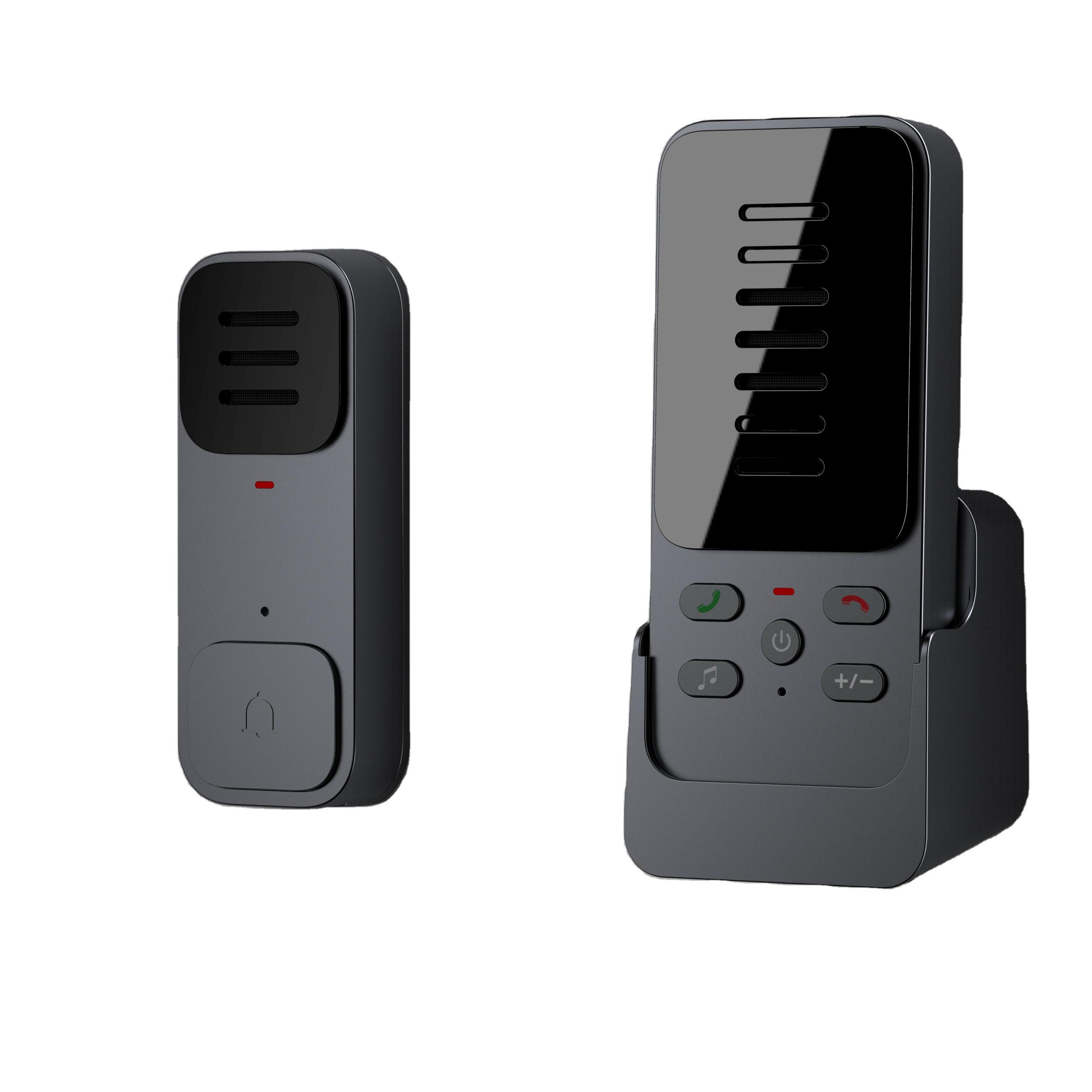 New Arrival Smart Two-Way Audio Talk Smart Wireless Video Doorbell Real-Time Alerts Door Bell (Black,Wireless&Two-Way Intercom)