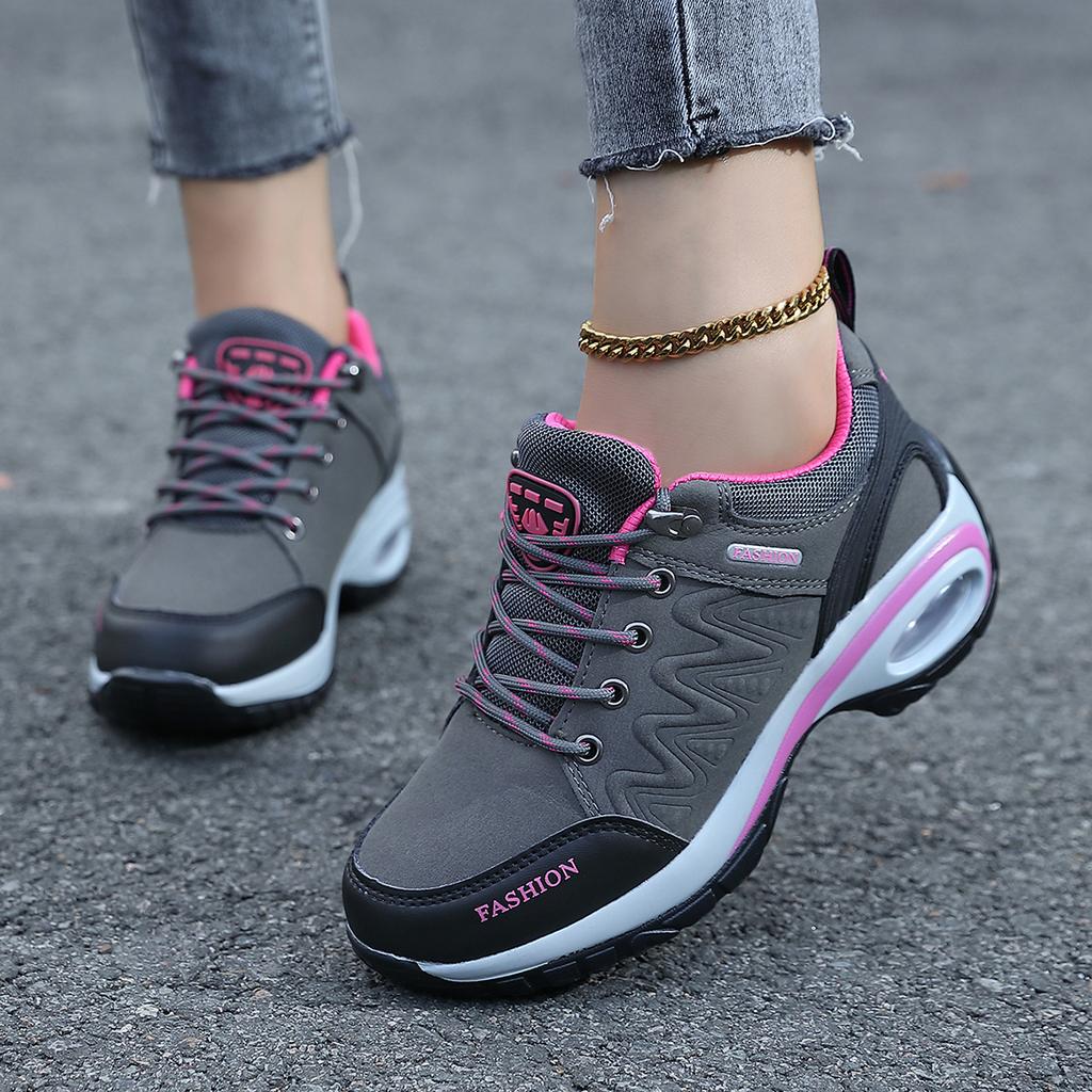 Autumn and Winter Outdoor Hiking Shoes Thick-soled Heightening Rocking Shoes Non-slip Soft-soled Mother Shoes Casual Travel Women's Shoes Casual Shoes