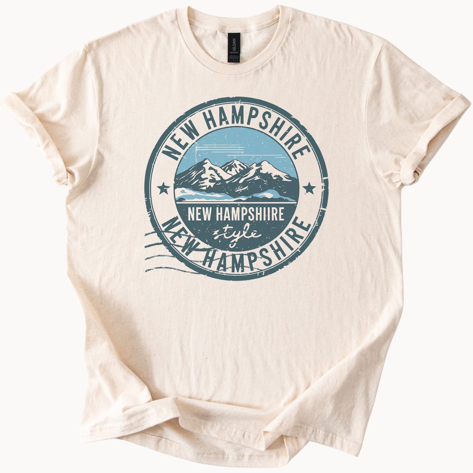 New Hampshire Mountains Graphic T Shirt New Hampshire Style Nature Hiking Outdoors Scenic Landscape Tee New Hampshire Souvenir Shirt 150