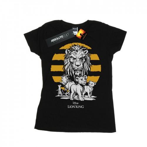 

Disney Womens/Ladies The Lion King Movie Group Cotton T-Shirt XXL білий