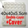 43x43cm Motorcycle Pad Shockproof Comfortable Breathable Passenger Air Seat Cushion Universal Inflatable Cover Mat Accessories