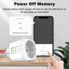 Matter WiFi Smart Socket 16A/20A EU Smart Plug Home Appliance Socket Extension for HomeKit SmartThing Works with Alexa Google