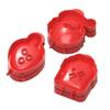 3pcs/Set Plastic Christmas Hand Pie Molds Santa Claus Shape Dough Press Mold Tool  Baking Tool