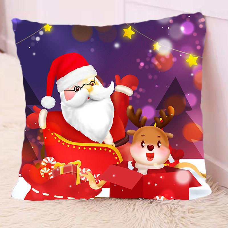 Рождественская праздничная подушка милый лось гостиная диванная подушка креативный интернет знаменитость подушка комната офисное украшение наволочка наполнитель подушки 1шт 40x40cm1pcs белый 1548₽