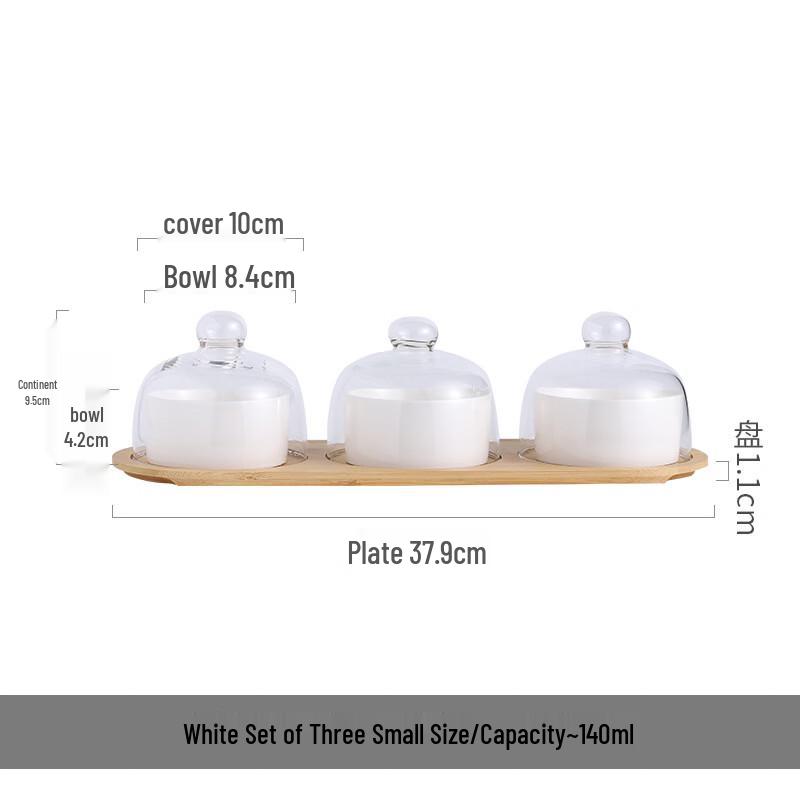 ZISIZ Ceramic Dessert Bowl Set