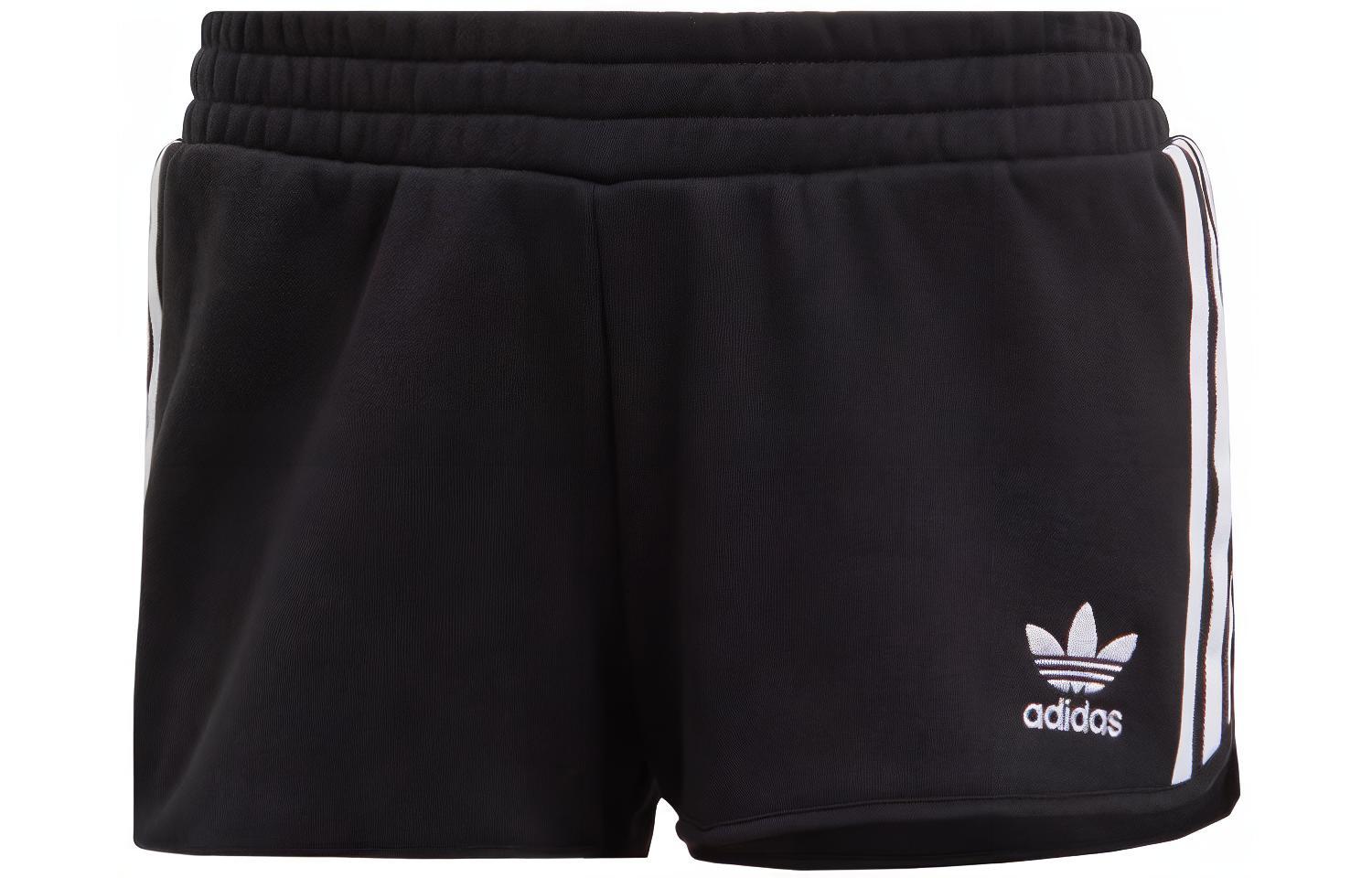 Adidas Originals STRIPES SHORT Casual Shorts Women s Black Moderate EB6492 34