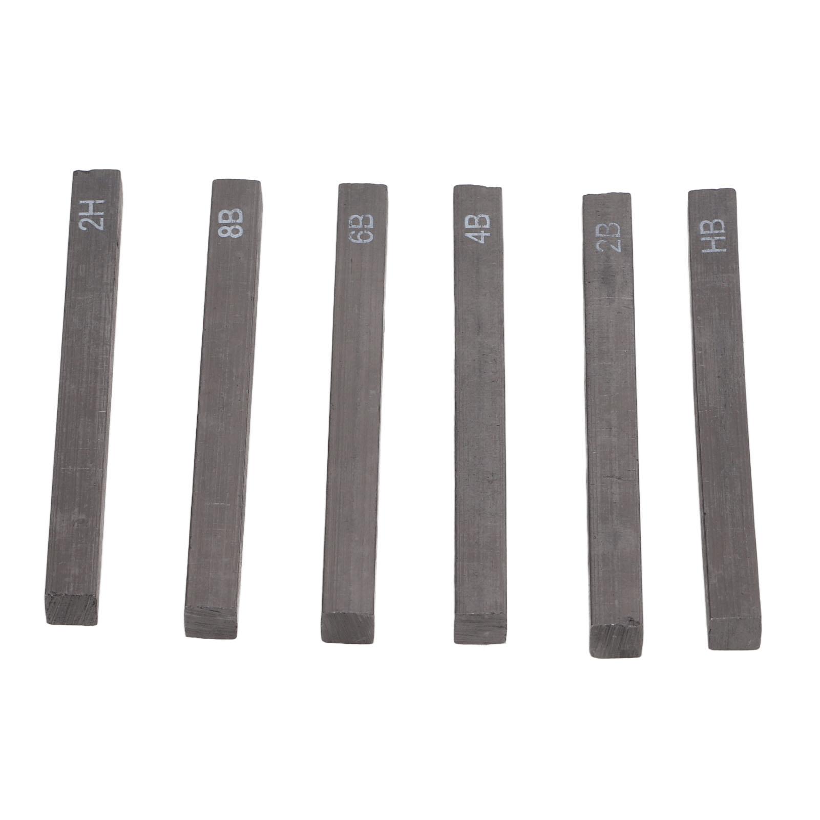 

6 шт. угольных стержней портативные многоцелевые для эскизов, рисования, искусства, граффити, живописи, карандаши из углеродного графита
