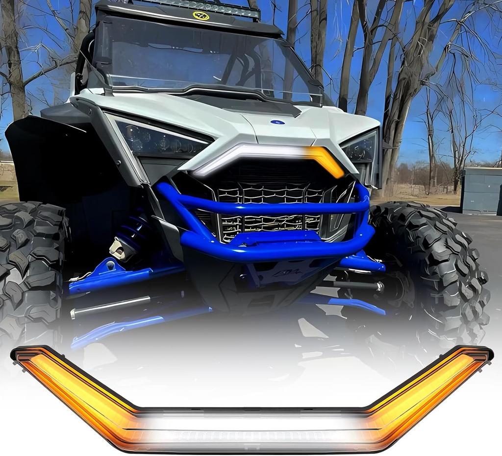 ATV UTV Front Accent Light Turn Signal LED Center Light For Polaris RZR PRO R XP 4 Sport Premium Ultimate Rockford Fosgate LE