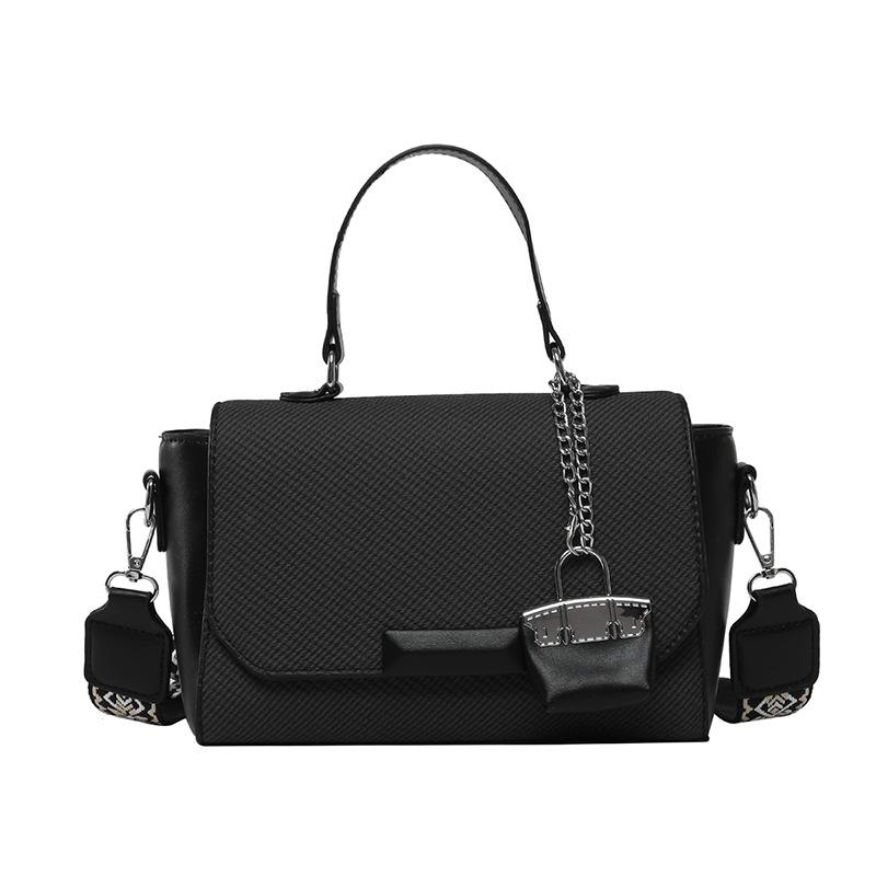 

Fashion Trend Women s Business Commuter Style Premium Sense Portable Small Square Bag Casual Versatile Wide Shoulder Strap Crossbody Bag Bag