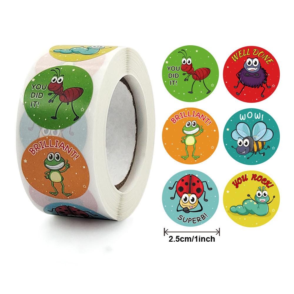 500 Pcs Reward Stickers Motivational Stickers Roll For Kids For School Reward Students Teachers Cute Animals Stickers Labels