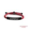 Stainless Steel Black Red Woven Rope Bracelet - Trendy European and American Fashion, Engraved, Christmas Gift