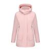 Windproof Fleece Lined Parka Jackets for Women Detachable Hooded Windcheaters Outdoor Hiking Mountaineering Warm Zipper Coats