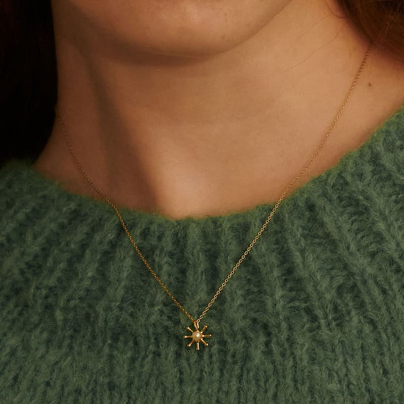 BSWAN Sunshine Silver Gold Necklace