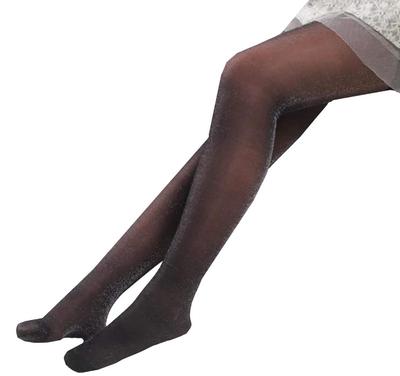 BUZZxSELECTION Glitter CST019 Women's Tights/Stockings/Socks - Casual, Warm, Women's (01 Black)
