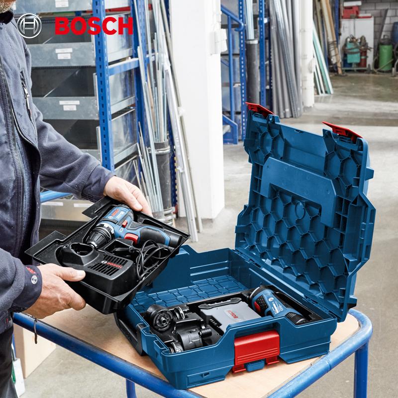 Bosch L-BOXX Series Stackable Toolbox Dual-handle Design for Easier Carrying Padlock Hole Design for Security and Theft Prevention