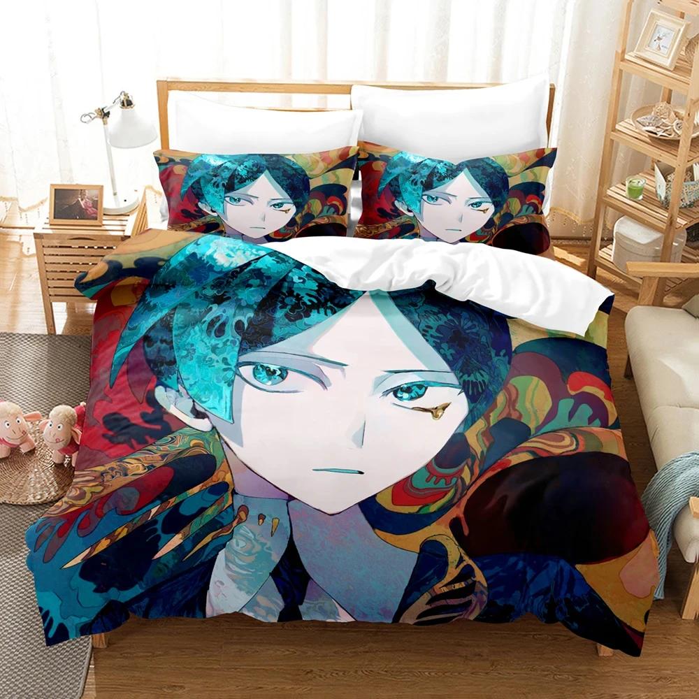 Comforter 3D Print Anime Houseki No Kuni Bedding Set Boys Girls Twin Queen Size Bed Kids Adult Home Textileextile