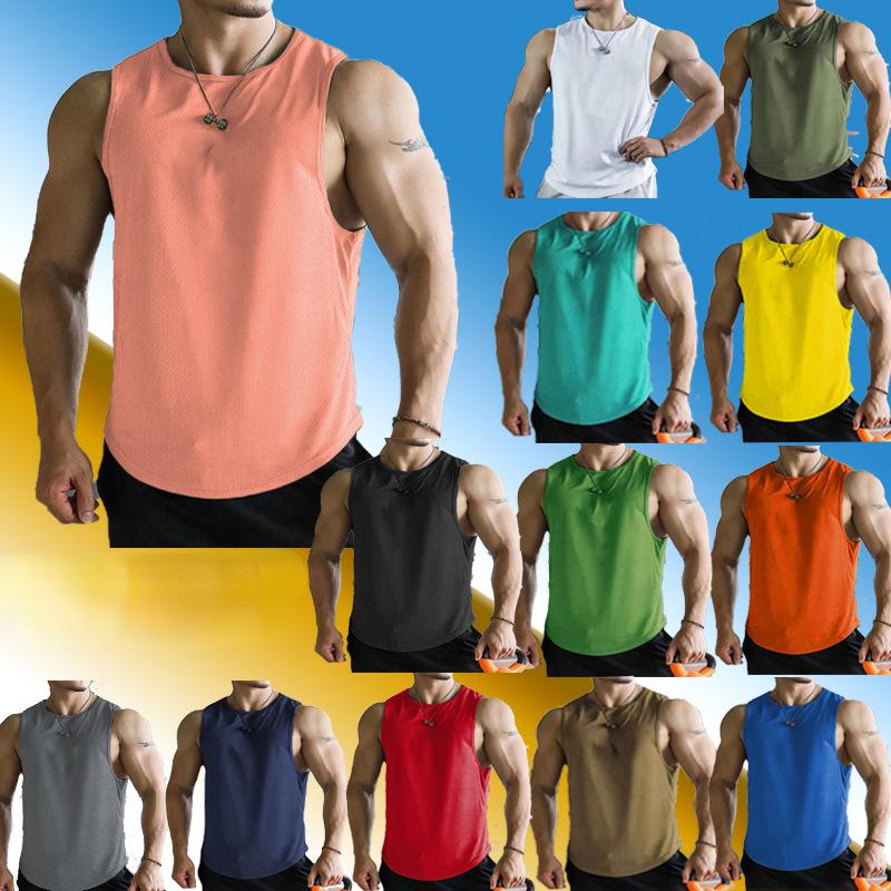 

Фитнес, спорт, отдых, быстросохнущий жилет, мужская майка без рукавов, барьеры, тренировки по баскетболу, спорт, топ для бега