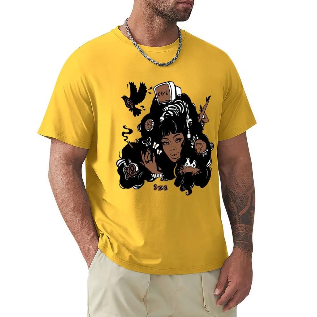 Travis T Shirt Sza Ctrl Alternate Album Art T-Shirt Cute  Tee Shirt Printed Fashion 100 Cotton Mens Short-Sleeve Tshirt