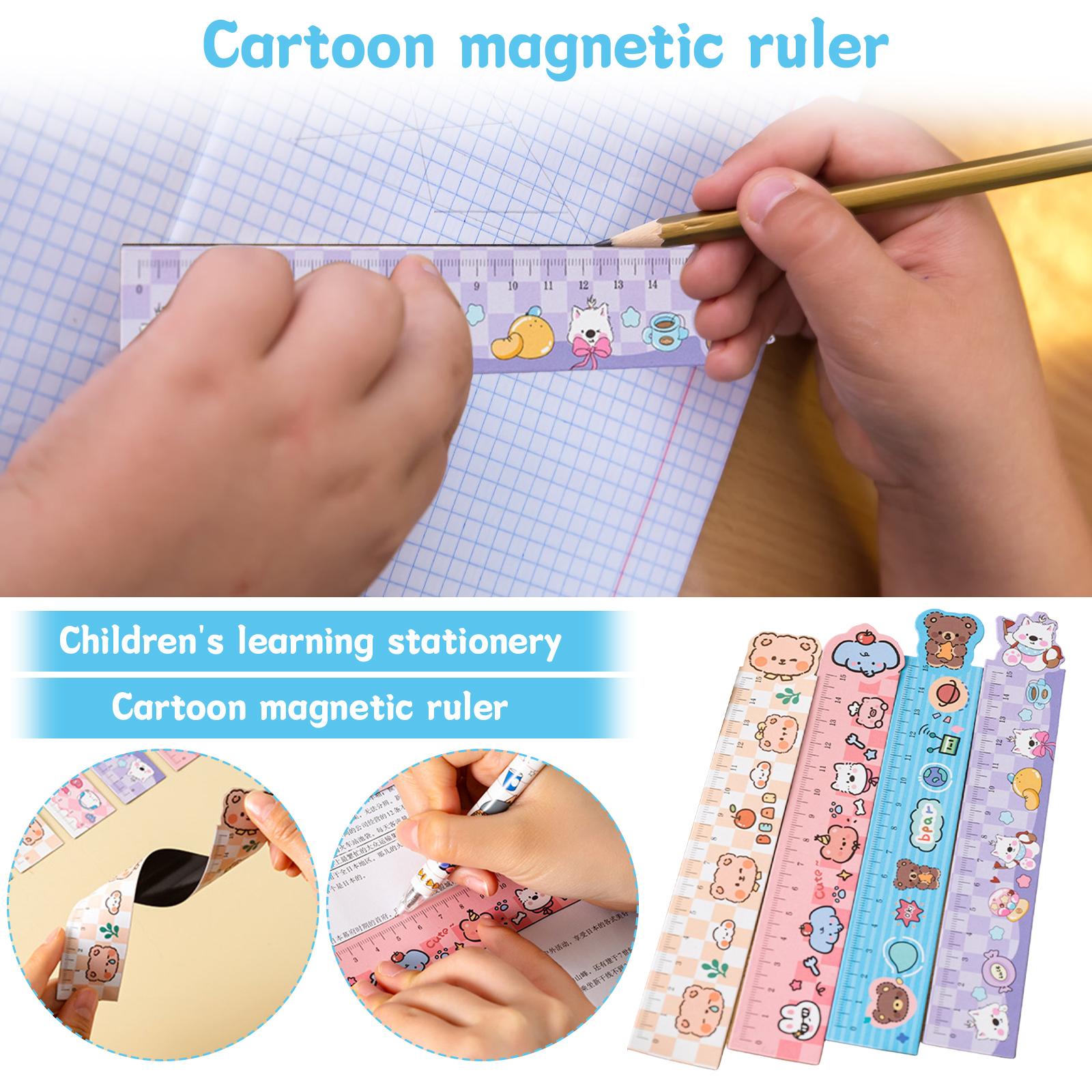 

Cute Magnetic Bookmark Ruler For Students During The Back-to-school . Cartoon Magnetic Ruler For Children s School Supplies And Gifts. One Size