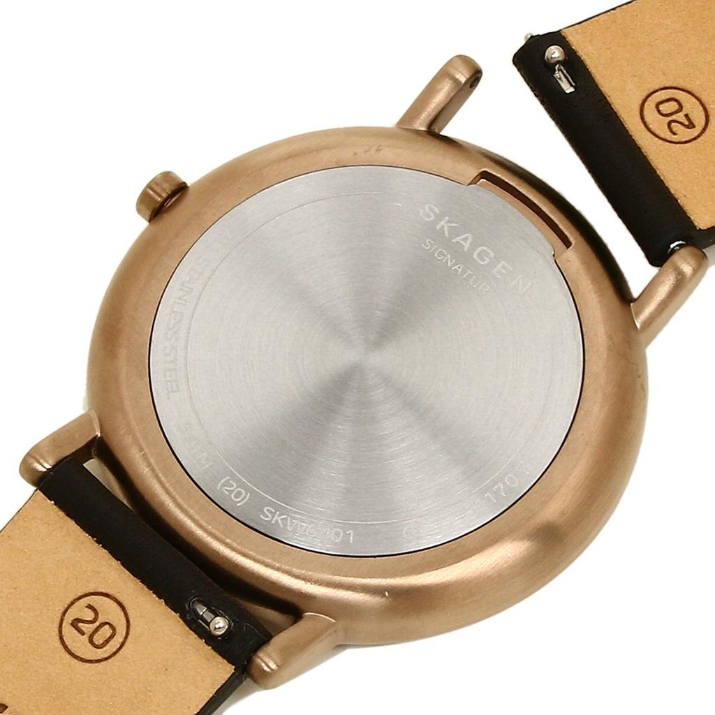 Skagen Signature Quartz Watch for Men and Women, 30mm, 34mm, and 40mm, Black (SKW6401) [Parallel Import]