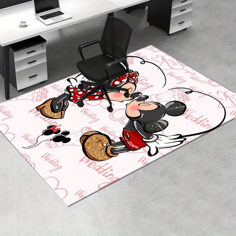 Office Rug Mickey Mouse, Minnie Mouse theme 3D Printed Anti-Slip Rug-Machine Washable for Living Room
