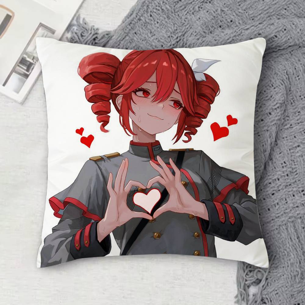 Virtual Kasane Doublesided Printed Square Decorative Cushion Cover for Sofa Living Room Home Decor