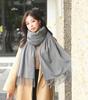 Women's Imitation Cashmere Winter Scarf - Thick Solid Color, Versatile Men's Shawl, Cashmere Wool Blend