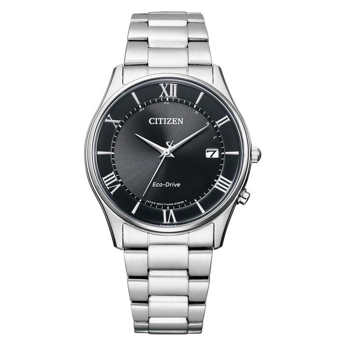 [Citizen] Watch Citizen Collection Simple Adjust Eco-Drive Radio Watch Thin AS1060-54E Men s Silver/Black