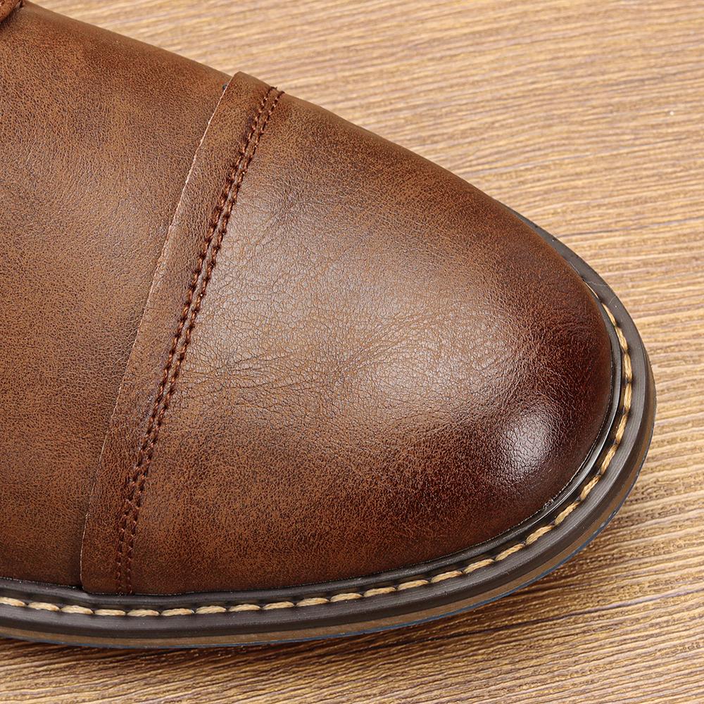 Herrenstiefel im amerikanischen Stil Marke Neue Mode Bequeme Stiefeletten Leder #613
