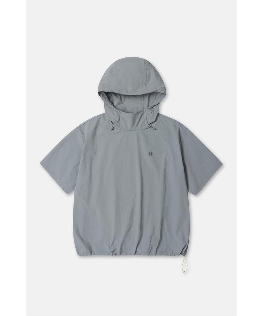 Koolongseupocheu Women'S Daypack Loose Fit Hooded Short Sleeve Anorak Tvtcm26672Loc