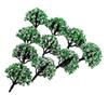 10pcs Model Trees Train Railroad Diorama Wargame Park Scenery Scale 50 color green