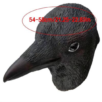 Máscara de Pájaro de Halloween Máscara de Cuervo para Cosplay Máscara de Pájaro de Látex para Toda la Cabeza para Mujeres Hombres Fiestas de Cosplay, Máscara de Animal de Mascarada