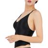 Womens Glossy Stretchy Camisole Scoop Neck Sleeveless Sling Crop Top Vest