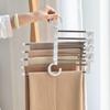 Multifunctional Folding Pants Rack: Non-Marking Trousers Hanger with Multiple Layers for Efficient Wardrobe Storage