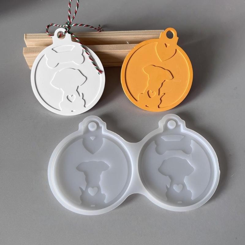Kreative Haustieranhänger Silikonformen für Resin-Basteln, leichtes Entformen, Resin-Schmuck Silikonform für handgemachten Schlüsselanhänger