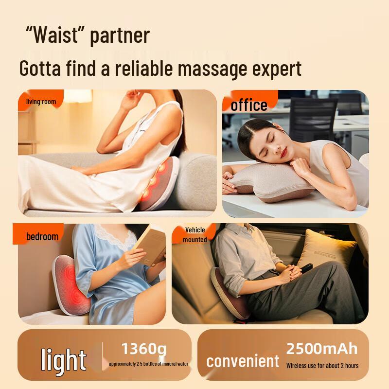 Breo Back2 Portable Waist & Back Massager with Heat