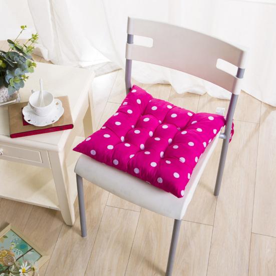 Square Polka Dots/Square Grid Tie On Chair Cushion Seat Mat Home Office Decor