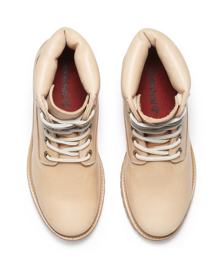 Timberland (Women'S) Premium 6-Inch Lace Waterproof Boots - Medium Beige Full Grain / A2Hr8-En2